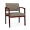 Lesro Lenox Wood Wide Guest Chair Wood Frame, Mahogany, MD Farro Upholstery LW1201 - alternate 1